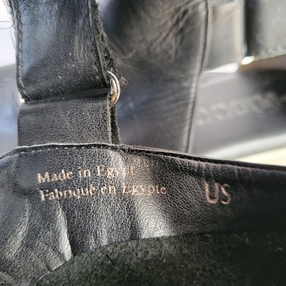 The Flexx Front Row Open Toe Leather Sandals Black Vacchetta 9 - Picture 14 of 14